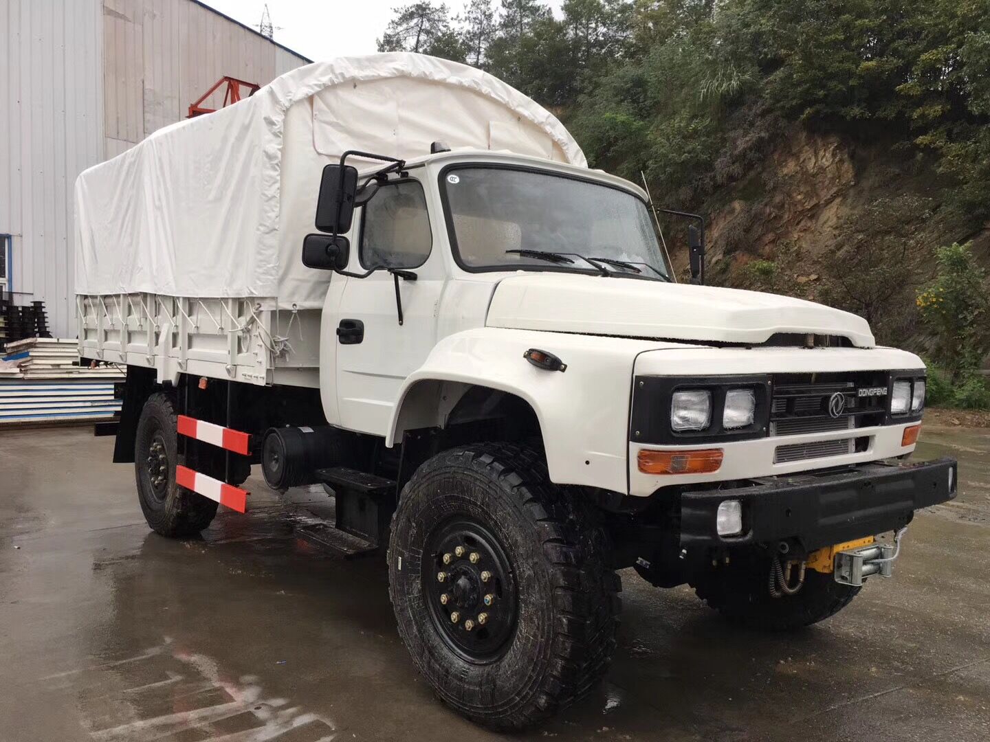  4x4 off-road truck is built for medium-duty transport in rugged environments