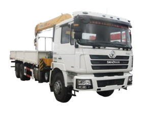 6X6 drive truck mounted crane